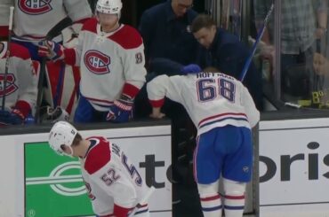 AJ Greer 5 and game for crosscheck to Mike Hoffman