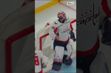 Capitals' Charlie Lindgren makes save of the season without his glove #shorts