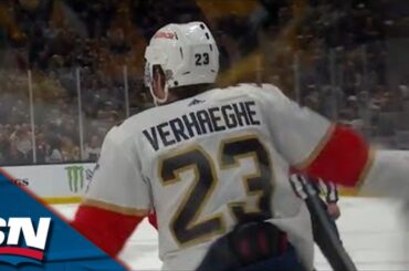 Panthers' Carter Verhaeghe Scores Off Great Fake-Shot Feed From Matthew Tkachuk