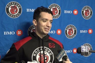 IceHogs Media Day 4/18/23: Anders Sorensen, Brett Seney, Luke Philp, Joey Anderson