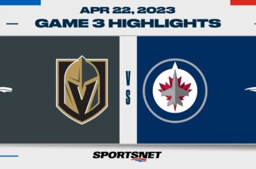 NHL Game 3 Highlights | Golden Knights vs. Jets - April 22, 2023