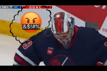 Bo Horvat shocks David Rittich with a wrist shot above the face off circle