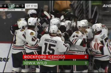 Buddy Robinson Send IceHogs to Round Two of AHL Playoffs With Overtime Game Winner