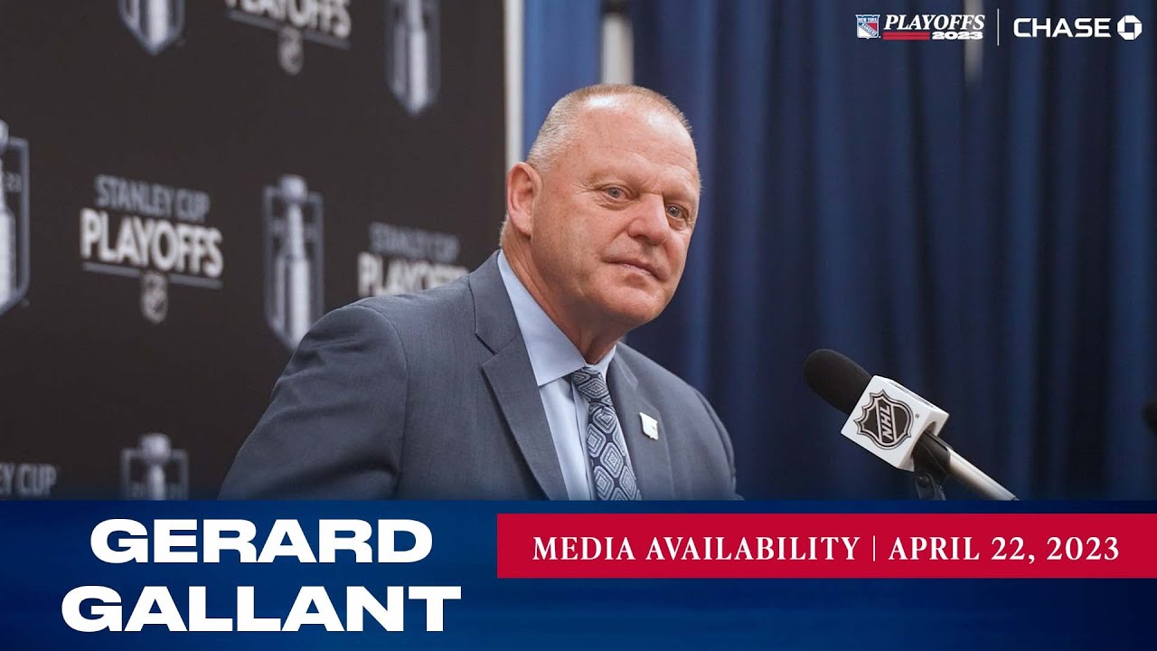 New York Rangers Gerard Gallant Postgame Media Availability Apr. 22
