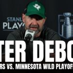 Peter DeBoer Reacts to Dallas Stars vs. Minnesota Wild Playoff Series Matchup | DALLAS STARS