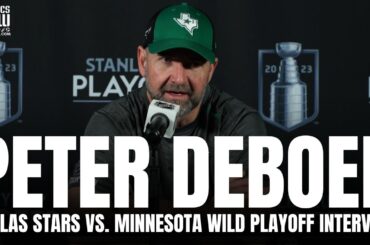 Peter DeBoer Reacts to Dallas Stars vs. Minnesota Wild Playoff Series Matchup | DALLAS STARS