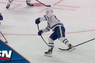 Matthew Knies Sets Up Noel Acciari As Maple Leafs Strike First In Game 3