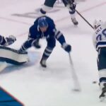 Lightning's Ian Cole Pulls Off Beautiful Deke To Evade Samsonov And Holl For Backhand Goal