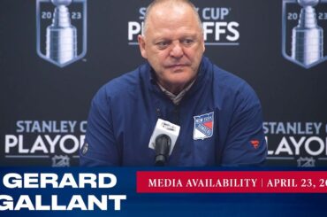 New York Rangers: Gerard Gallant Media Availability | Apr. 23, 2023