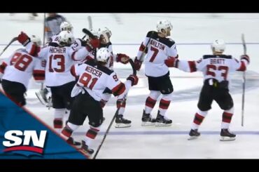 Hamilton rips home the overtime winner for the Devils at Madison Square Garden