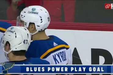 Pavel Buchnevich and Ivan Barbashev's assists on two Kyrou's goals vs Flames (16 dec 2022)