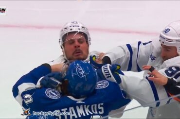 Auston Matthews vs Steven Stamkos and Ryan O'Reilly vs Nikita Kucherov Apr 22, 2023