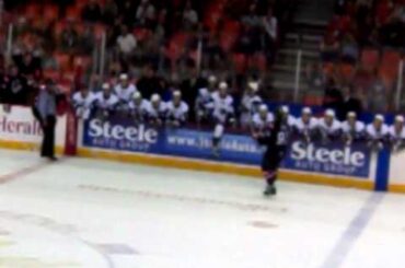 Halifax Mooseheads Martin Frk Shootout Goal vs Sea Dogs "Back in Black Night" October 1, 2010