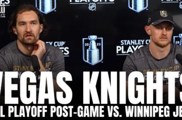 Jack Eichel & Mark Stone React to Vegas Overtime Win vs. Winnipeg Jets, Playing in Hometown