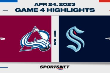 NHL Game 4 Highlights | Avalanche vs. Kraken - April 24, 2023
