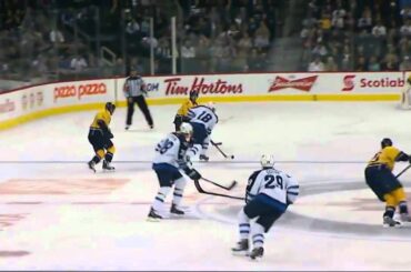 Andrew Ladd 1-1 Goal vs. Predators 09.30.2011