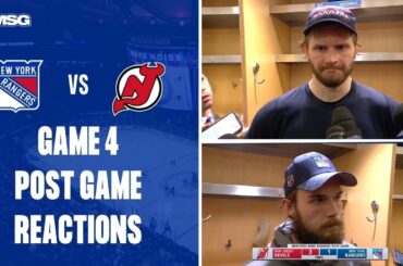 Rangers Players React to Game 4 Loss at MSG | New York Rangers