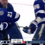 Nikita Kucherov goes after Leafs team when Reilly hits Point in game 3 (2023)