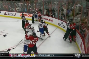 P.K. Subban vs Mark Borowiecki Oct 3, 2014