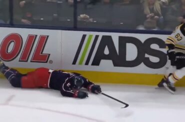 Brad Marchand's Huge Hit To The Andrew Peeke's Head, No Penalty Called And Bruins Scored Next Play