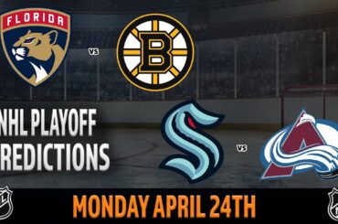 NHL Playoff Game 5 Predictions | Bruins vs Panthers | Avalanche vs Kraken | 🏒 Puck Time for April 26