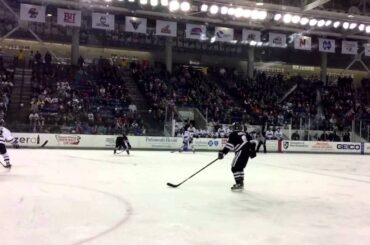 Brett Pesce getting injured vs Providence