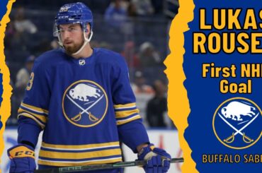 Lukas Rousek #13 (Buffalo Sabres) first NHL goal Mar 27, 2023