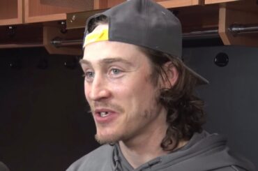 Tyler Bertuzzi on Ullmark and sticking up for each other