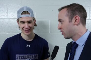 STEELHEADS POST GAME: Ryan McLeod After A 4-2 Win Against Oshawa December 7th 2018