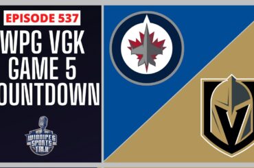 Winnipeg Jets vs. Vegas Golden Knights Game 5 countdown. Golden Knights lead series 3-1