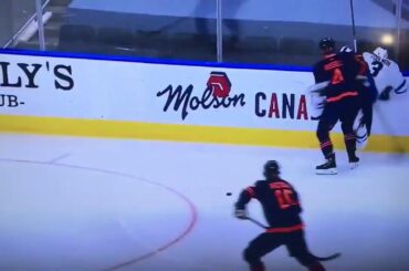 Kris Russell hit from behind on Tucker Poolman