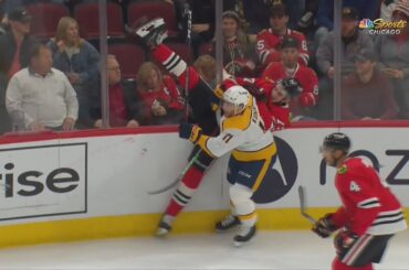 Luke Kunin With Hit On Kirby Dach