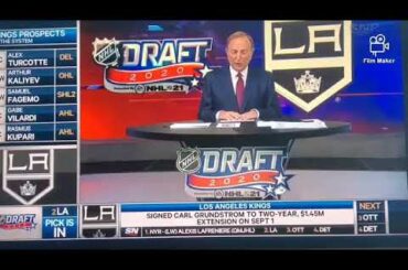LA Kings Select Quinton Byfield 2nd Overall Pick 2020 NHL DRAFT
