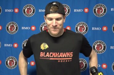 IceHogs Media Day 4/26/23: Anders Sorensen, Buddy Robinson, David Gust