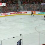 Johnny Gaudreau PENALTY SHOT on Dan Vladar, Blue Jackets @ Flames Jan 23 2023