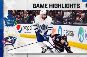 Maple Leafs @ Blue Jackets 3/7 | NHL Highlights 2022