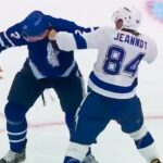 Tanner Jeannot vs Luke Schenn, Phil Esposito calls out "fat woman yappin' like crazy" in penalty box