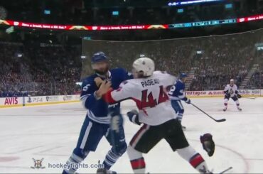 Jean-Gabriel Pageau vs T.J. Brennan Mar 28, 2015