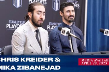New York Rangers: Chris Kreider & Mika Zibanajed Postgame Media Availability | Apr. 29, 2023