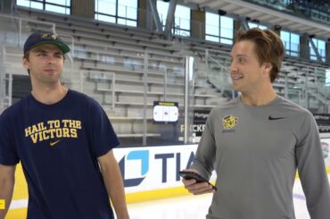 Meet the Freshmen: Adam Fantilli Takes a Lap with Senior Nick Granowicz