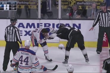 Patrick Maroon vs Milan Lucic Mar 26, 2016