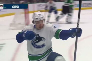 Andrei Kuzmenko scores OT goal vs Stars (27 feb 2023)