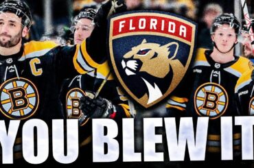 CONGRATS BOSTON, YOU BLEW IT (BRUINS CHOKE 3-1 SERIES LEAD, FLORIDA PANTHERS WIN GAME 7 IN OVERTIME)