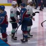 Kraken And Avalanche Exchange Handshakes Following Seattle's Game 7 Victory