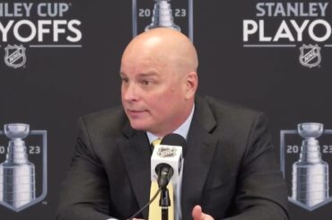Jim Montgomery Doesn't have "much regret" on How Bruins Series w/ Panthers Went | Bruins Postgame