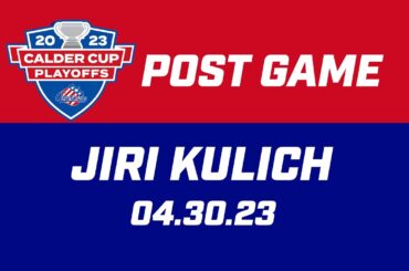 Jiri Kulich Post Game | 04.30.23