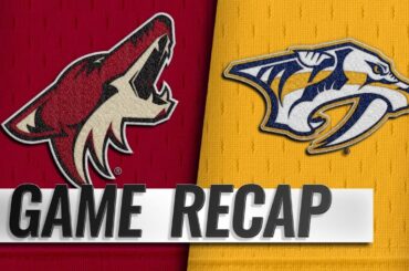 Hill earns first NHL shutout as Coyotes top Predators