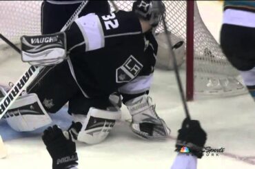 Marc-Edouard Vlasic wrister goal 3-2 May 16 2013 San Joses Sharks vs LA Kings NHL Hockey