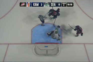 Logan Stankoven deflection goal