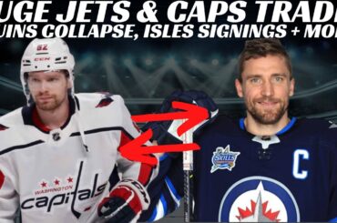 Huge NHL Trade - Jets & Caps? Bruins & Avs Eliminated, Isles Sign Fasching + Snoop Dogg Buying Sens?